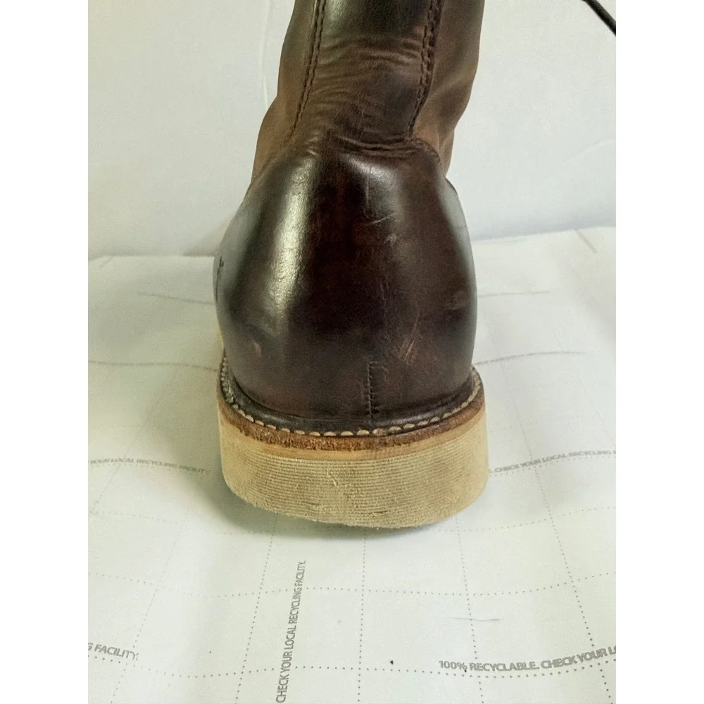 Frye Mens Dakota Cap Toe Sunrise Antique Leather Lace Boots Size 11.5 Heritage
